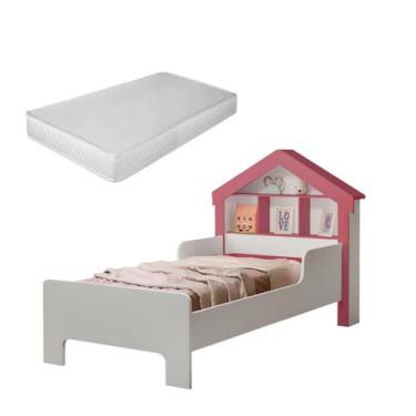 Imagem de Cama Infantil Casinha Princesa Com Colchão Solteiro - Gentil Moveis