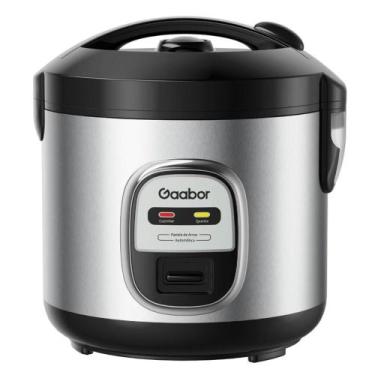 Imagem de Panela de Arroz Elétrica Gaabor Orion 5 Xícaras 1L 400W, Inox, 110V
