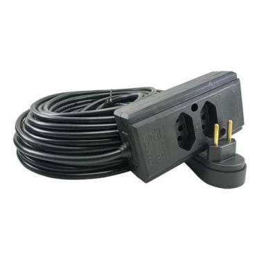 Imagem de Extensão Elétrica 30 Mts 10a/20a Cabo Pp 2x1,0mm Reforçada - Congratul