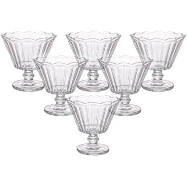Imagem de Jogo de Taças de Vidro para Sobremesa Transparente 150ml 6 Peças Haus 