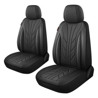 Imagem de Capa de Banco CAROMOP Luxo em material sintético e Tecido Preto