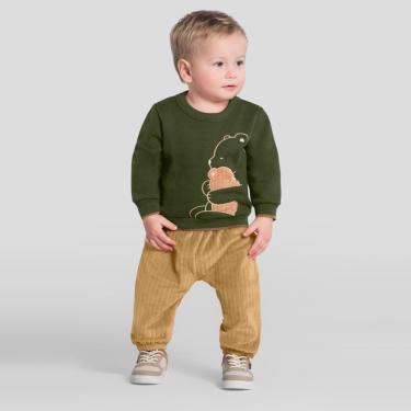 Imagem de Conjunto bebê menino estampa de ursinho Mundi