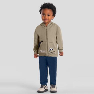 Imagem de Conjunto infantil menino de dinossauro em moletom Brandili