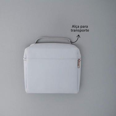 Imagem de Bolsa Térmica 5l Elegante Para Lanches E Marmitex Portátil Com Alça Grafite