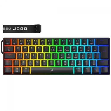 Imagem de Teclado Mecânico Gamer SuperFrame Player Pro RGB Compacto Switch Red U
