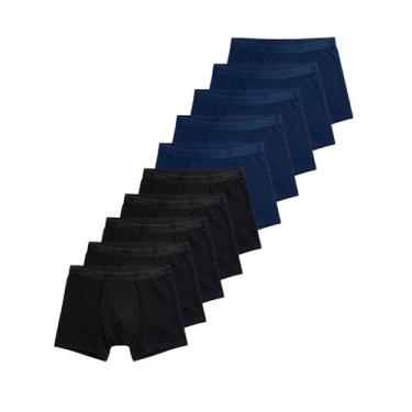 Imagem de Kit com 10 Cuecas Boxer Lupo 615-003 Colorido, Preto, M