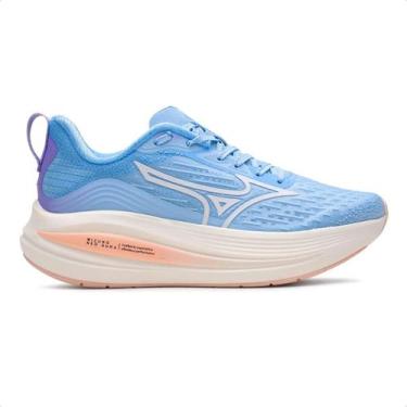 Imagem de Tênis Mizuno Neo Aura Feminino, Azul, Lilás, 36