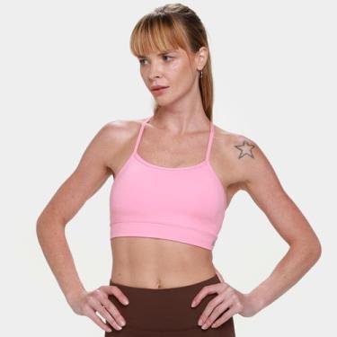 Imagem de Top New Balance Basic Yoga Feminino, Pink, M