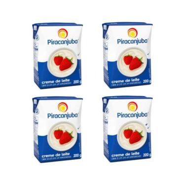 Imagem de Creme De Leite Leve Piracanjuba 200g - Kit Com 4 Unidades