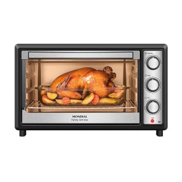 Imagem de MONDIAL Forno Elétrico 48L Family Grill Inox, Mondial, Preto/Inox, 1800W, 110V - FRN-48-BI