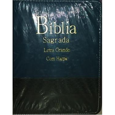 Imagem de Biblia tijolinho bicolor l. grande c. harpa peixinho