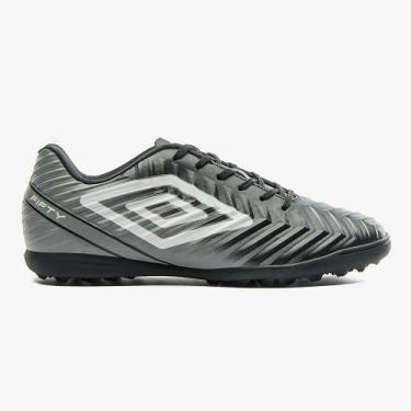 Imagem de Chuteira Society Fifty V Umbro Unissex Cor:Preto+CinzaTamanho:37Gênero