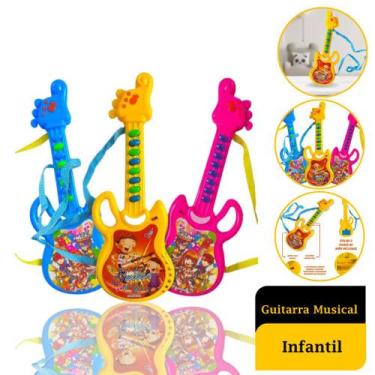 Imagem de Mini Guitarra Musical Brinquedo Infantil Premium - Lider Brinquedos
