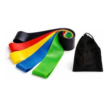 Imagem de Kit 5 Faixa Elastica Mini Band - BASE