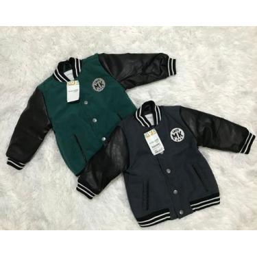 Imagem de Jaqueta College Infantil Menino Bebê com Bordado e Bolso Super Estilos