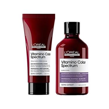 Imagem de kit Loréal Vitamino Color Spectrum Purple Shampoo+ Cond pq - Loréal Pr