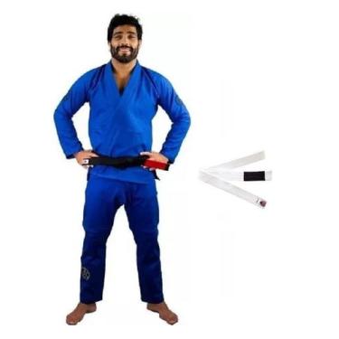 Imagem de Kimono Ultra Light 2.2 Jiu Jitsu Azul Com Faixa a Escolher  Keiko - Ke