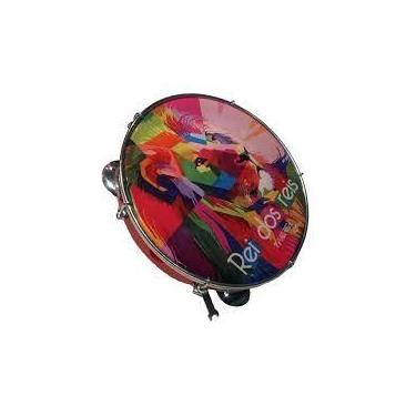 Imagem de Pandeiro vanguarda abs vermelho 10" pele leitosa - rei dos reis - WOOD