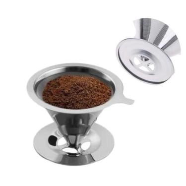 Imagem de Filtro de Café Inox - Coador de Café Pequeno Sem Uso De Papel HM7282 -
