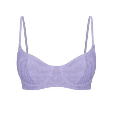 Imagem de Top Meia Taça Textura Lilás Feminino Fps 50+  She Ref:381.14 - She BEA