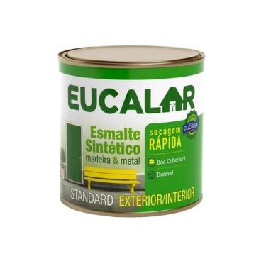 Imagem de Tinta Esmalte Alto Brilho Standard Eucalar Cinza Médio 900ml Sintético para Madeira Metal Eucatex