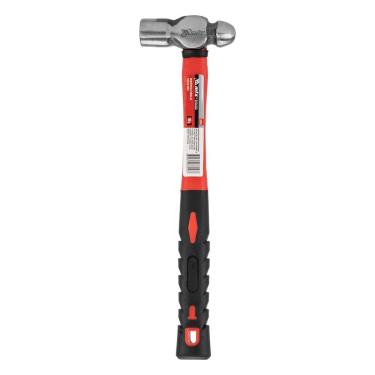 Imagem de Martelo Bola 200g 1020655 para Trabalhos em Metalurgia com Cabo de Fibra Vermelho Mtx