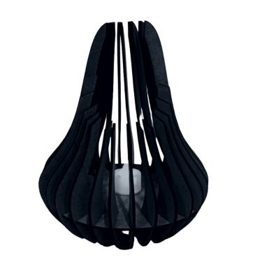 Imagem de Castiçal Talismã com Vela Eletrônica Inclusa para Ambientes Internos e Externos Preto Lenobre