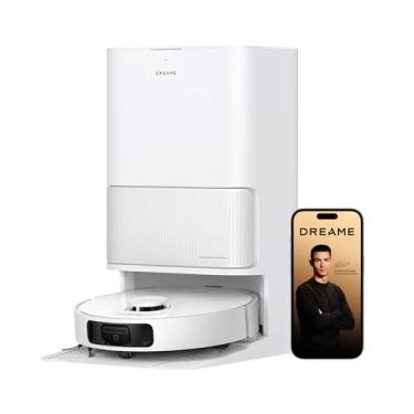 Imagem de Dreame D20 Ultra Aspirador robô e Mopa, Sucção 13.000Pa, esvaziamento automático, limpeza automática da mopa, elevação da mopa, detecção ultrassônica de tapetes, fácil manutenção, 127v