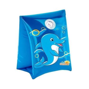Imagem de Boia de Braço (Par) para meminos e meninas - Art Summer Cor:Azul (Foca