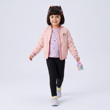 Imagem de Calça Legging Infantil Menina Lisa Upalôo, Preto, 04
