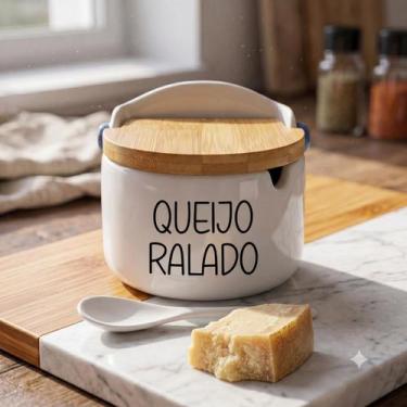 Imagem de Porta Mantimentos/Condimentos - Branco (250 g) Queijo Ralado - Lyor, Q