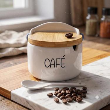 Imagem de Porta Mantimentos/Condimentos - Branco (250 g) Café - Lyor, Café