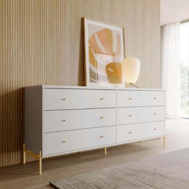 Imagem de Cômoda Jasper 182cm 6 Gavetas Multifuncional Província - PROVINCIA, Br