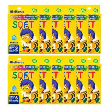 Imagem de Massinha De Modelar 90g Colorida 10 Caixinhas Com 6 Unidades - Leo&Leo