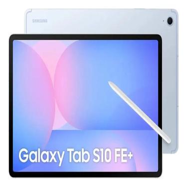 Imagem de Tablet Samsung Galaxy Tab S10 FE+ 128GB WiFi - Azul, com Caneta S Pen e Capa, RAM 8GB, Tela 13.1"