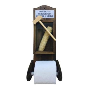 Imagem de Porta Papel Higiênico Emergência Quebre O Vidro Decoração - RD Store