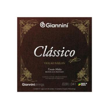 Imagem de Encordoamento Violão Nylon Médio Giannini Clássico GENWPM