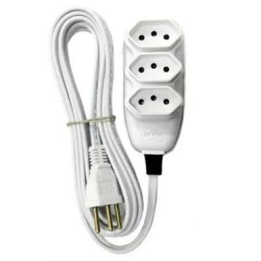 Imagem de Extensão Tripla Com Cabo Paralelo 4,5 Metros 10A 250V ILUMI