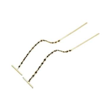 Imagem de Brincos Longos De Borboleta Com Strass Para Mulheres, Duas Formas De U
