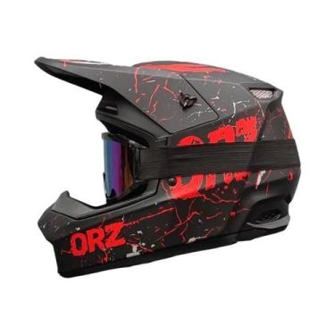 Imagem de Capacete De Motocicleta Off-Road Para Jovens Aprovado Pelo DOT Com Ócu