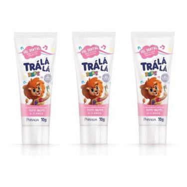 Imagem de 03 Un. Gel Dental Infantil C/ Xilitol Trá Lá Lá Tutti Frutti - PHISALI