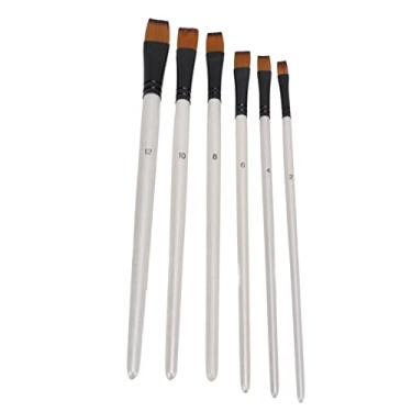 Imagem de Caneta de pintura de arte com pincel durável, fácil de limpar repetidamente para pintura a óleo para pintura acrílica 601F-6 frente plana