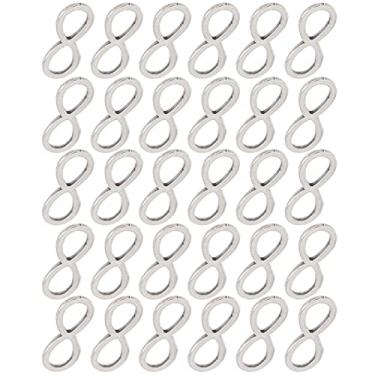 Imagem de Moldura pendente, moldura de resina de aço inoxidável 30 peças mini molduras abertas para festa(Figura oito, Pequeno * 30)