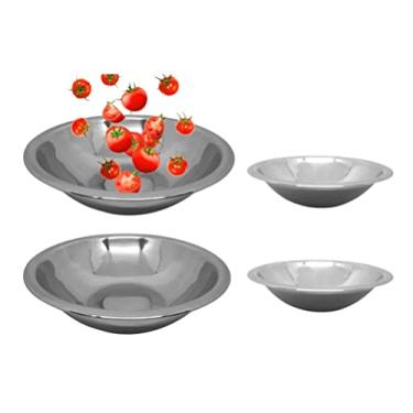 Imagem de Conjunto para Salada Bowl Aço Inox 4 Peças - Mundial Import