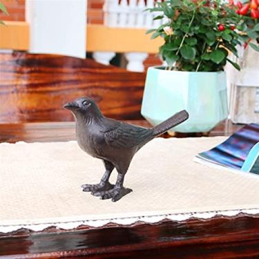 Imagem de GUIPAIHAI Enfeite de ferro fundido arte de ferro para decoração de mesa, estantes de escritório, bonsai, decoração de paisagem, varandas