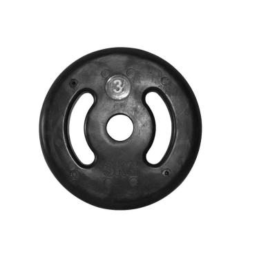 Imagem de Anilha de Ferro Fundido Injetada Alça Lateral 3,0Kg