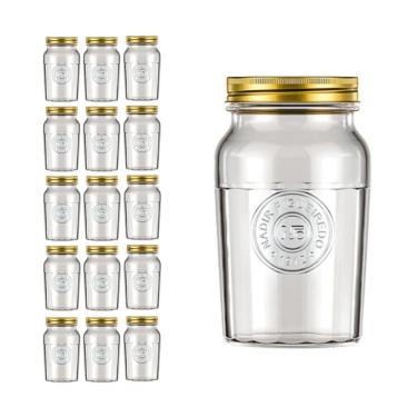 Imagem de Pote Americado Vintage Retro Tampa Biscoito 1L Nadir 15Un