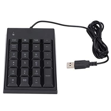 Imagem de Teclado numérico portátil, teclas MC-061 23, teclado numérico silencioso mini USB ergonômico para computador desktop