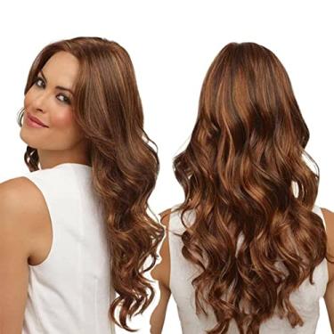Imagem de Peruca NC Fashion Lady com cabelo cacheado longo natural ondulado peruca para mulheres tintura de cabelo