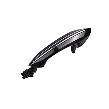 Imagem de Maçaneta de porta de acesso confortável exterior carro preto serve para BMW 5 7 Series F01 F02 F06 F10 520d 520i 525d 528i 530d 530i (traseira, esquerda)